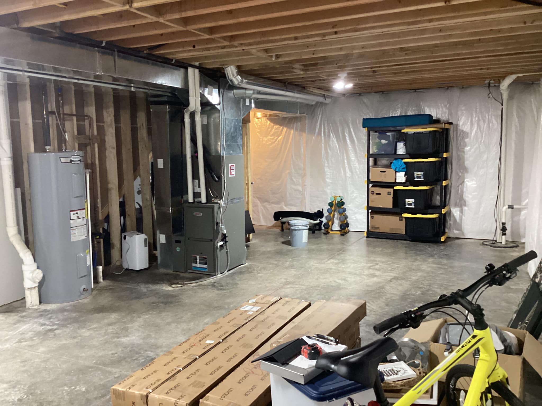 Basement Remodel Before